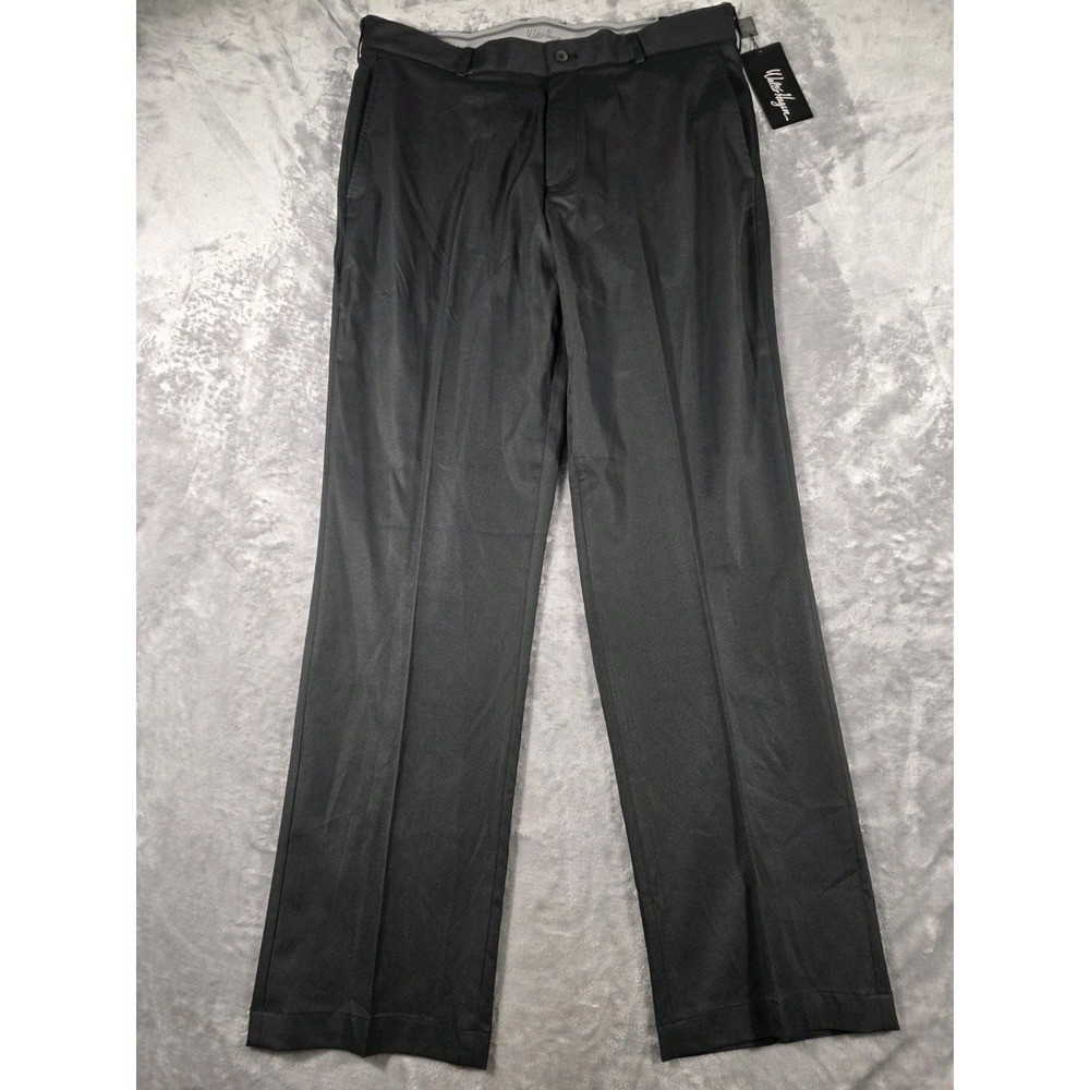 NWT Walter Hagen Perfect 11 Black Golf Pants Mens 35x32 Moisture Wicking/Stretch